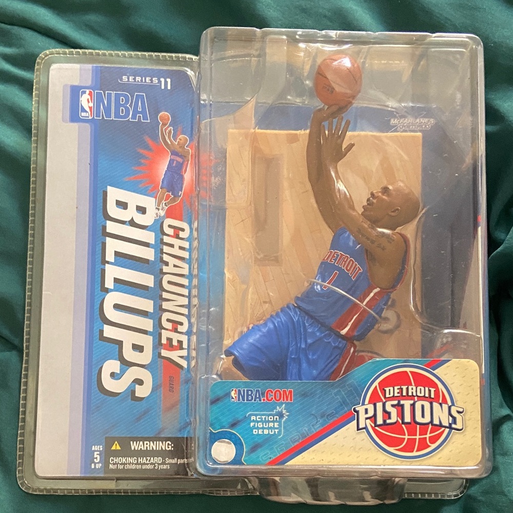 Chauncey Billups - Detroit Pistons Action Figure - Blue